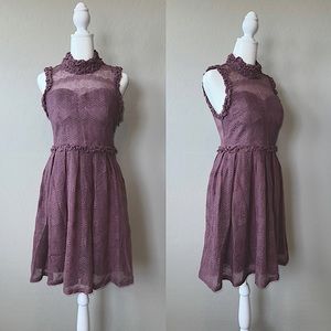 Modcloth Minuet Laced Open Back Dress